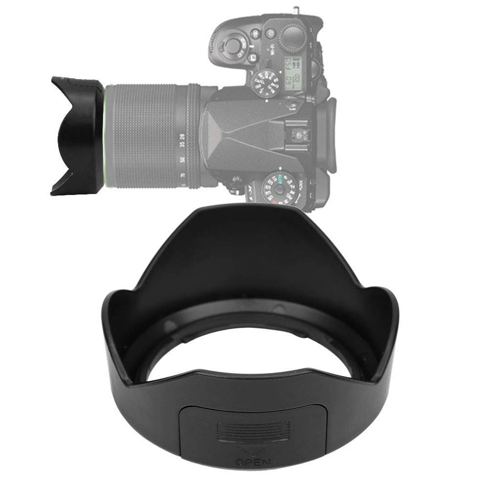 Tulip Flower Lens Hood for PENTAX SMC DA 18-55MM F3.5-5.6AL WR 52mm Lens, PH RBC Camera Mount Lens Hood, Avoid Glare, Plastic Lens Hood Replacement