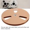 Reel to Reel Take Up Reel, 1/4 7 Inch 3 Hole Aluminum Alloy Empty Reel, Tape Takeup Reel Machine Part for TEAC Reel to Reel Tape (Gold) view 2