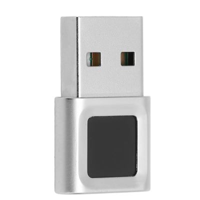 Yunseity USB Fingerprint Reader, 360 Degree Touch Fast Matching Fingerprint USB Key, Biological Unlocking Hello Fingerprint Scanner for 10 11 Laptop Computer