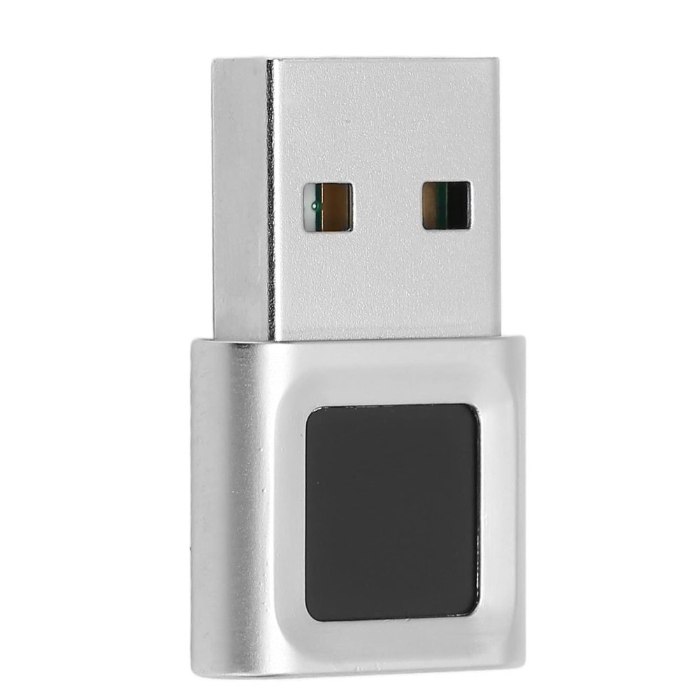 Yunseity USB Fingerprint Reader, 360 Degree Touch Fast Matching Fingerprint USB Key, Biological Unlocking Hello Fingerprint Scanner for 10 11 Laptop Computer