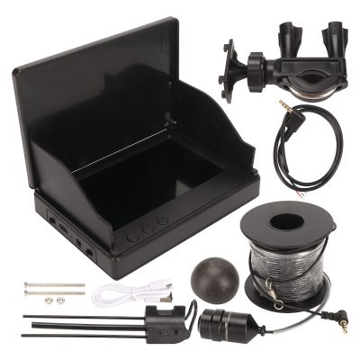 4.3in Fish Finder, Accurate Fish Depth Finder Underwater Fishing Waterproof Fishing Camera with 30M Cable 5000mAh Battery for Ice Lake Sea Fishing