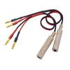 KOOKFJLLZ 2-Packs 1/4 Inch TS Female to Banana Plug, 6.35mm Female Jack to Banana Audio Cable for Speaker Wire(1- Feet) view 4
