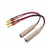 KOOKFJLLZ 2-Packs 1/4 Inch TS Female to Banana Plug, 6.35mm Female Jack to Banana Plug Speaker, Flexible Silicone Audio Banana Plugs for Speaker Wire(6 inch) view 1