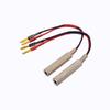KOOKFJLLZ 2-Packs 1/4 Inch TS Female to Banana Plug, 6.35mm Female Jack to Banana Plug Speaker, Flexible Silicone Audio Banana Plugs for Speaker Wire(6 inch) view 3