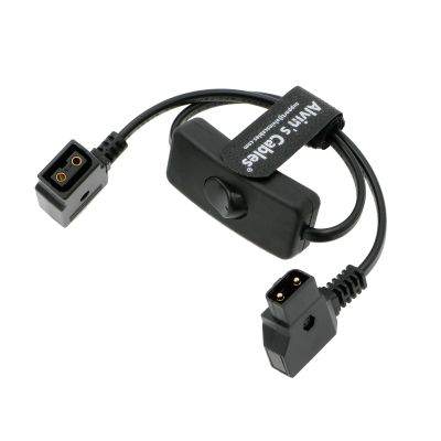 Alvin's Cables D tap Female to D-Tap Male Extension Cable with Switch for V-Mount Battery 12inches|30cm