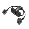 Alvin's Cables D tap Female to D-Tap Male Extension Cable with Switch for V-Mount Battery 12inches|30cm view 1