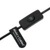 Alvin's Cables D tap Female to D-Tap Male Extension Cable with Switch for V-Mount Battery 12inches|30cm view 2