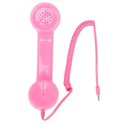 3.5mm Retro Telephone Handset,Telephone Receiver for Microphone Speaker, Handheld Multifunction Radiation Retro for Smartphone & Computers ()