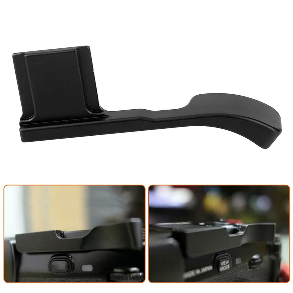 X E3 Aluminum Alloy Hot Shoe Thumb Up Hand Grip for Fuji X E3 X E2S Camera (Black)