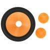 Speaker Cone Drum Paper, 1.4 Inch Inner Diameter 7.7 Inch Outer Diameter Subwoofer Rubber Cone Drum Paper for 8 Inch Speaker, with Rubber Surround view 1