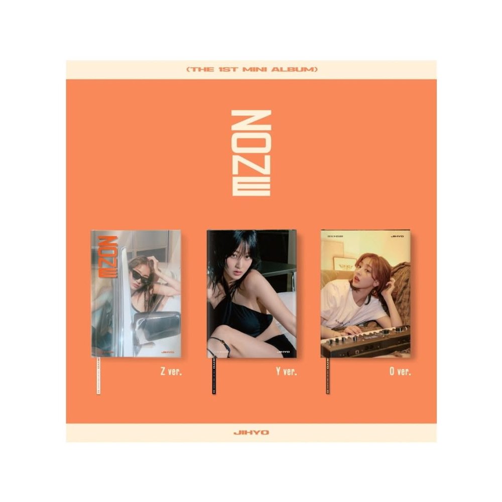 JIHYO TWICE - ZONE (1st Mini Album) CD+Pre-Order Benefit+Folded Poster (3 ver. SET, 3 Folded Posters)