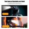 Helmet Camera, HD 4K Mini Sports Video Recorder with LED Flashlight, 120 Wide Angle Action Camera, IP66 Waterproof Camera for Cycling Camping view 3
