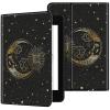 EDGFRTOIO for Kindle Paperwhite E-Reader 10th Generation Case 6.0" 2018, Premium PU Leather Smart Folio Case Slim Shell Folding Stand Cover with Auto Sleep/Wake, Gold Sun Moon Stars view 2