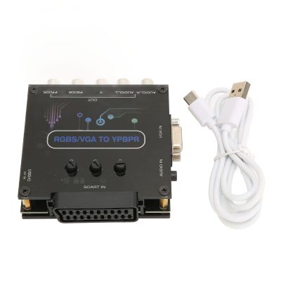 RGBS VGA SCART to YPBPR Component Converter for Retro Game Consoles