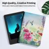EDGFRTOIO for Kindle Paperwhite E-Reader 10th Generation Case 6.0" 2018, Premium PU Leather Smart Folio Case Slim Shell Folding Stand Cover with Auto Sleep/Wake, Hummingbird Flowers view 3