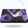 EDGFRTOIO for Kindle Paperwhite E-Reader 10th Generation Case 6.0" 2018, Premium PU Leather Smart Folio Case Slim Shell Folding Stand Cover with Auto Sleep/Wake, Purple Flowers Blooming view 4