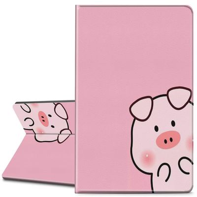 EDGFRTOIO for Kindle Paperwhite E-Reader 10th Generation Case 6.0" 2018, Premium PU Leather Smart Folio Case Slim Shell Folding Stand Cover with Auto Sleep/Wake, Cute Pink Pig