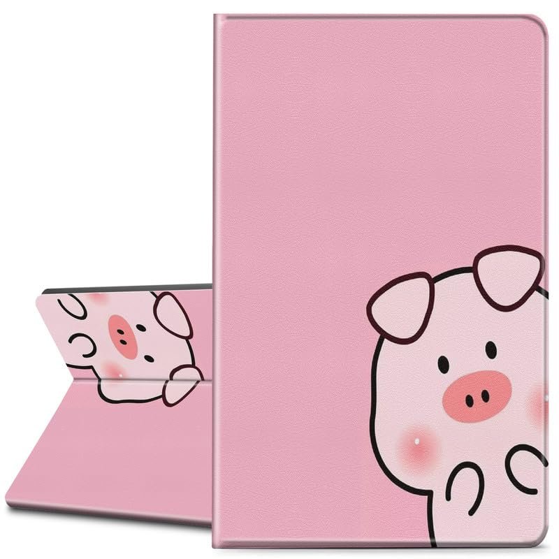 EDGFRTOIO for Kindle Paperwhite E-Reader 10th Generation Case 6.0" 2018, Premium PU Leather Smart Folio Case Slim Shell Folding Stand Cover with Auto Sleep/Wake, Cute Pink Pig