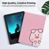 EDGFRTOIO for Kindle Paperwhite E-Reader 10th Generation Case 6.0" 2018, Premium PU Leather Smart Folio Case Slim Shell Folding Stand Cover with Auto Sleep/Wake, Cute Pink Pig view 3
