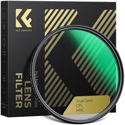 K&F CONCEPT 67mm True Color Polarizer Lens Filter Circular Polarizing Filter for Camera Lens with 28 Multi-Coated (Nano-X Series)