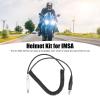 Leapiture Helmet Cord Adapter, Stretch Withstand Coiled Extension Cord Racing Radio Communication Kit Helmet Kit for IMSA Aviation Airplanes view 3