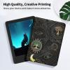 EDGFRTOIO for All New Kindle (11th Generation-2022 Release) Case 6" E-Book Reader Cover, Premium PU Leather Smart Folio Case Folding Stand Cover for Kindle 11 2022/2023, Tree of Life Sun Moon Star view 3