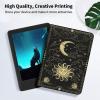 EDGFRTOIO for All New Kindle (11th Generation-2022 Release) Case 6" E-Book Reader Cover, Premium PU Leather Smart Folio Case Folding Stand Cover for Kindle 11 2022/2023, Mystic Spiritual Sun and Moon view 3
