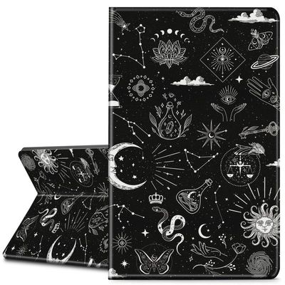 EDGFRTOIO for Kindle 10th Generation 2019 Released Case 6" E-Reader Cover, Premium PU Leather Smart Stand Folio Cover Cases for Kindle 10th Gen 2019, Auto Sleep/Wake, Astrology Celestial Theme