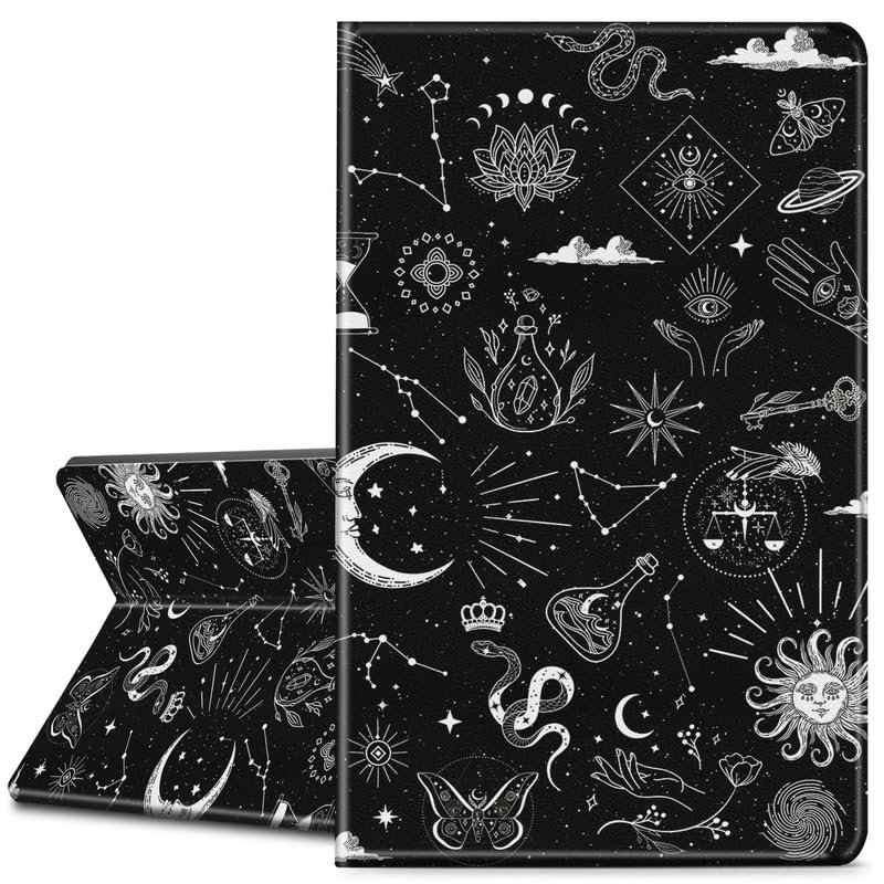 EDGFRTOIO for Kindle 10th Generation 2019 Released Case 6" E-Reader Cover, Premium PU Leather Smart Stand Folio Cover Cases for Kindle 10th Gen 2019, Auto Sleep/Wake, Astrology Celestial Theme