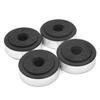 Unifizz Car 4pcs Silver Tone Plastic CD Player Speaker Amplifier Feet Pads for Home Car view 1