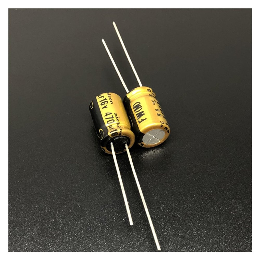 10Pcs 470uF 16V Series 8x11.5mm 16V470uF HiFi Audio Capacitor