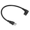 1FT Right Angle Computer Power Cord - NEMA 5-15 Plug to IEC C13 Power Cord,Universal PC Power Supply Cord, 16AWG, Black C13 3 Prong Angled AC Cord for PC Monitor/TV view 1