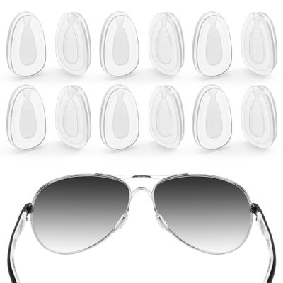 ToughAsNails 6 Pairs Clear Replacement Nose Pad Pieces for Oakley Feedback OO4079 Sunglasses