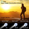 RAHAN Rechargeable Clip on Clog Headlights,2pcs Wearable Flashlights Charm Accessories for Shoes for Kids Adults,3 Light Modes,Waterproof Lights for Dog Walking, Camping,Jogging,Hiking view 3