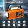 10000mAh Emergency Weather Radio with Wireless Speaker, 37000mWh NOAA/AM/FM Hand Crank Solar Radio with Flashlight Cell, Phone Charger, Compass, Reading Lamp, SOS Alarm view 3