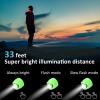 RAHAN 2pcs Rechargeable Headlights for Shoe Charm Accessories,Flashlights Attachment for Shoe, LED Clogs Light with 3 Light Modes for Dog Walking, Camping, Running, Suitable for Adults Kids, Green view 3
