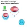 RAHAN Clip on Clog Headlights Lights for Shoes, 2pcs Flashlight Clog Charm Attachment Accessories for Shoe, Hands-Free Night Light, Camping Lights, IP65 Waterproof Light, Blue view 4