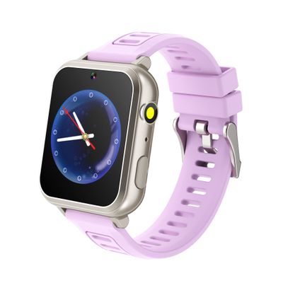 Jwatch Kids Smart Watch for Boys Girls 6-12 with Pedometer Audio Book Camera Music Player Birthday Present Christmas (Silver Frame Purple)