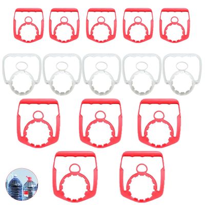 UtySty 15 Pack Spring Water Bottles Handle Grip Removable 1 Gallon Purified Water Bottle Top Handles Water Jug Holder Carrying Lifter for 1/2/3/4/5 Gallon Spring Water Bottle Bottled Water Container