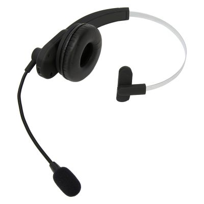 Single Ear BT Headset, Headset with Microphone, Dual Mode Noise Cancelling Business Headband Headphone with USB Transmitter