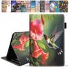 FVAENDHIO Case for All-New Amazon Fire Max 11 Tablet (11 Inch, 13th Generation, 2023 Release) with Card Slot & Auto Sleep/Wake - Slim Folding Stand Folio Cover, Hummingbird Flowers view 1