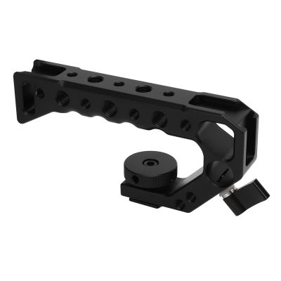 Universal Camera Top Handle,with with 1/4 Inch and 3/8 Inch Screw Holes Cold Shoe Port Knob Skeleton Design Universal Video Rig for for for Pentax Digital SLR