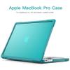 Batianda 4-in-1 Ultimate Case for New MacBook Pro 16 inch 2024 M4 Chip 2023 2021 Release M3 M2 M1 Pro/Max - Matte Translucent Rugged Armor Shell with Carbon Fiber Texture Grip Shockproof Bumper -Blue view 4