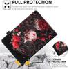 Case Fits Amazon Kindle Fire HD 8 & 8 Plus Tablet (12th Generation/10th Generation, 2022/2020 Release) 8, Multi-Angle Smart Stand Cover Auto Sleep/WakeRose Girl Skull view 4