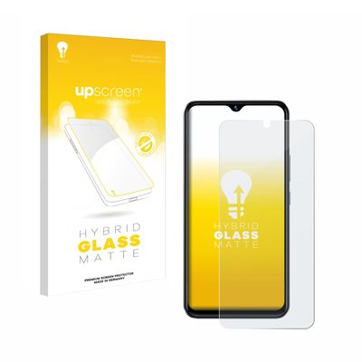 upscreen Matte Screen Protector Glass Film compatible with Vivo Y02t - Anti-Glare, Anti-Fingerprint, 9H Glass Protection