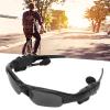 Bluetooth Sunglasses Open Speaker System Black Polarizer Portable Smart Music Sunglasses Fishing Sports Sunglasses for Driving Cycling Hiking Daily view 2