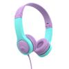 JLab JBuddies Folding Kids Wired Headphones Gen 2, Pink/Teal, Toddler Headphones, Noise Isolation, Kids Safe, Volume Limiting, for Children Ages 2+ view 1