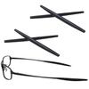 2 Pairs Replacement Earsocks Rubber Temple Sleeve for Oakley Square Whisker/Whisker/Big Square Wire/Square Wire 2.0/A Wire Sunglasses; OX3093 OX3107 OX5050 OX5072 Frame, Black Ear Sleeves view 1