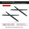 2 Pairs Replacement Earsocks Rubber Temple Sleeve for Oakley Square Whisker/Whisker/Big Square Wire/Square Wire 2.0/A Wire Sunglasses; OX3093 OX3107 OX5050 OX5072 Frame, Black Ear Sleeves view 3