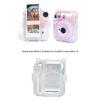 Clear Case for Mini 12 Instant, Film Camera with Photo Holds 10 Films on Back and Adjustable Strap for Outdoor view 2